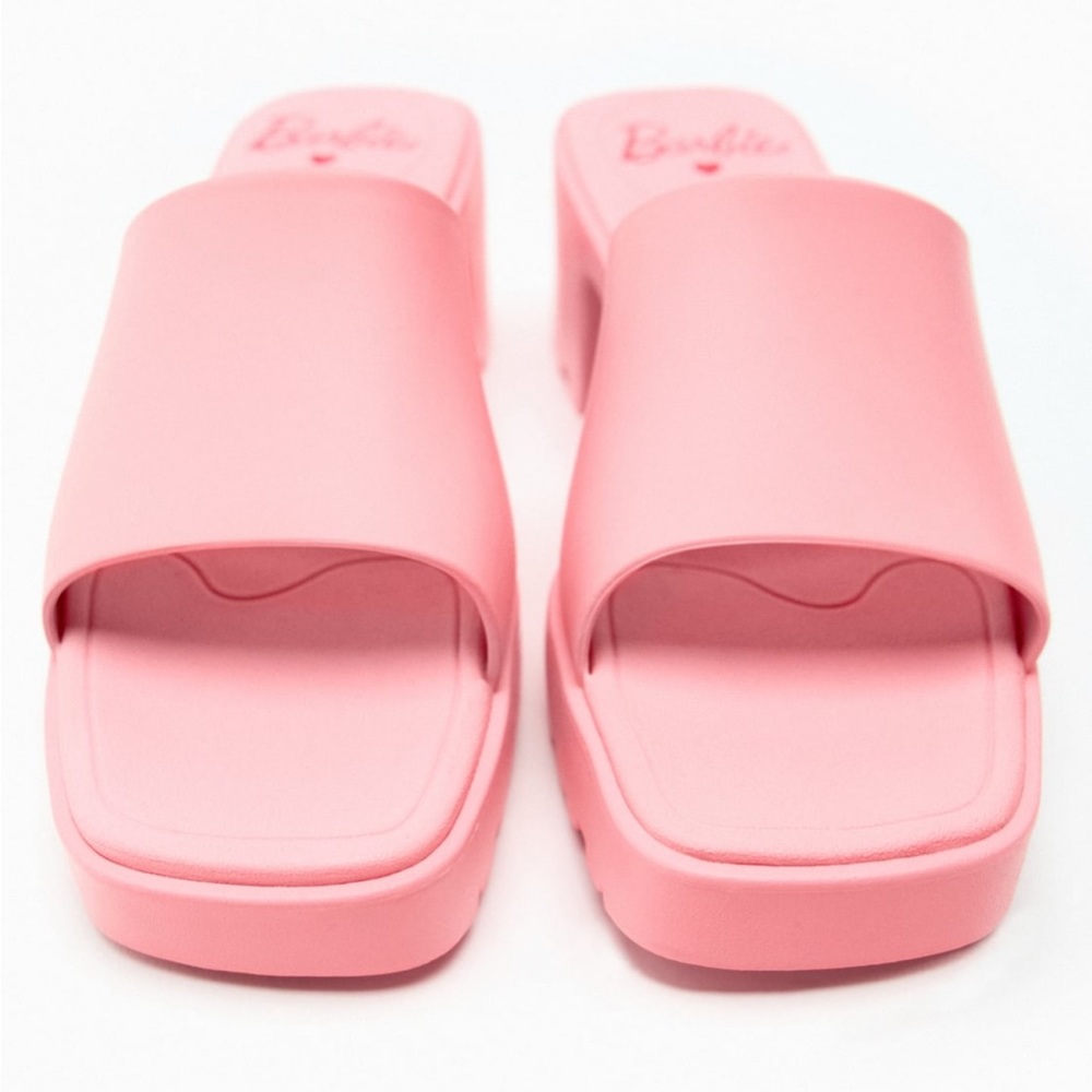 Zara Barbie rubberized lug sole sandals - Picture 4 of 16